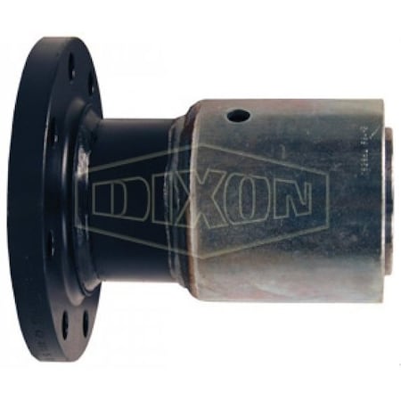 Dixon Holedall External Swage Fixed Flange, 3 ID x 3-41/64 to 3-48/64 OD in, Carbon Steel, Domestic 48P2SO15